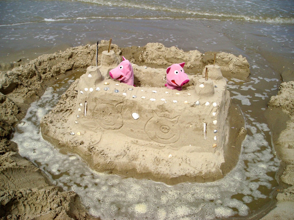 Panik macht sich breit, da der Meeresspiegel steigt.